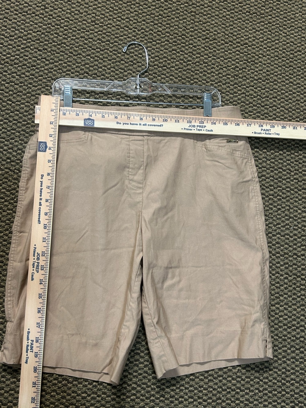 NYC Tan Pull-On Bermuda Shorts - Picture 6 of 7